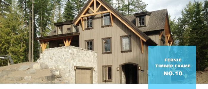 Fernie timber frame completed home 2013